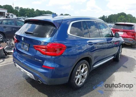 2021 BMW X3 xDrive30I z USA, uszkodzony, nr VIN 5UXTY5C08M9F87680